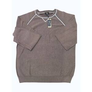 NEW F/X FUSION women's crewneck sweater in brown